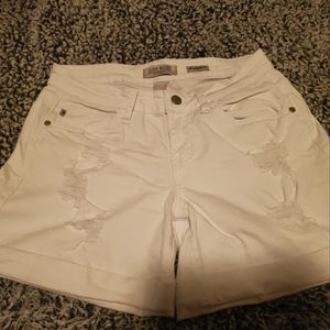 Women's white denim shorts M